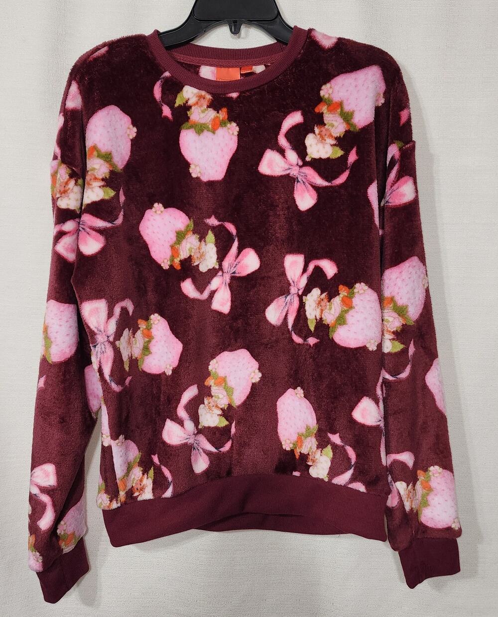 Strawberry shortcake fleece sweatshirt women's size small